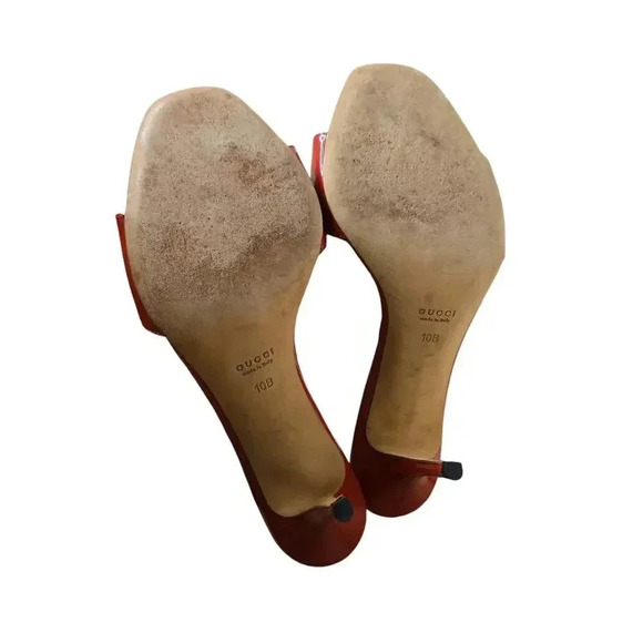 Gucci Patent Leather Slides Size 10B - Picture 6 of 8